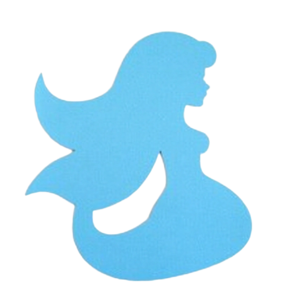 Blue Mermaid Silhouette